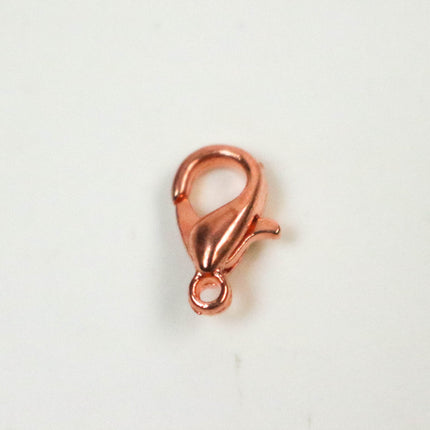 5/10/30/100 pcs of Anti Tarnish Bulk Lobster Claw Clasp - Bright Copper/24K Gold/Silver/Pinky Gold Plated  Alloy Lobster - 10x5mm - ATCLOB10