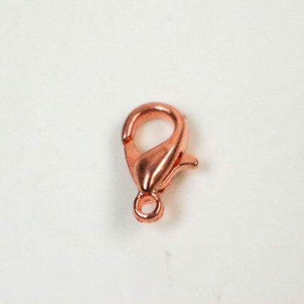 30 pcs of Bright Copper Plated Alloy Zinc lobster claw clasp - 10x5mm - LOB10