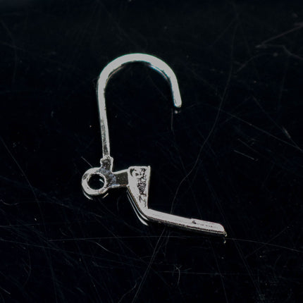 50 Pcs of Rhodium Plated Antique Silver Plated LONG D Lever back Earrings Earwire - 10.5X19mm