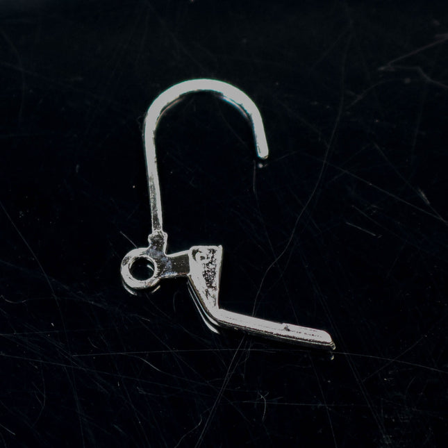 50 Pcs of Rhodium Plated Antique Silver Plated LONG D Lever back Earrings Earwire - 10.5X19mm