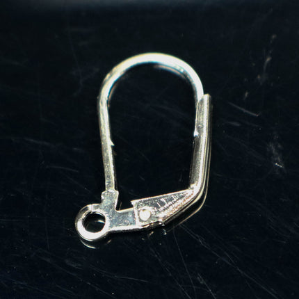 50 Pcs of Sterling Silver Plated LONG D Lever back Earrings Earwire - 10.5X19mm