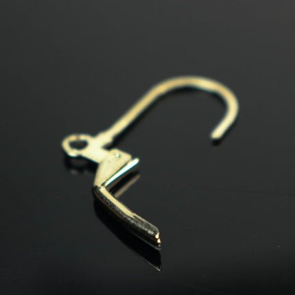 50 Pcs of Sterling Silver Plated LONG D Lever back Earrings Earwire - 10.5X19mm