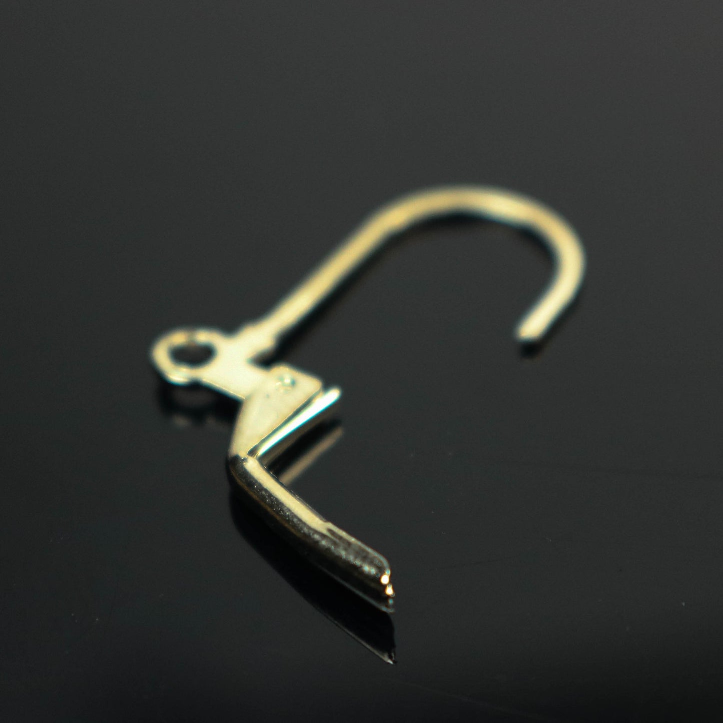 50 Pcs of Sterling Silver Plated LONG D Lever back Earrings Earwire - 10.5X19mm - Ship from California USA