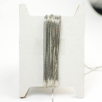 32 feet of Thin Delicate Beading Chain Boston Link Thin Chain - Rhodium Plated - 0.79mm Thickness - Necklace Dainty Delicate Chain
