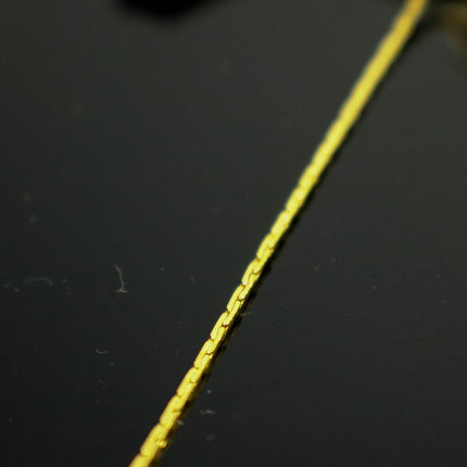 32 feet of Thin Delicate Beading Chain Boston Link Thin Chain - Gold Plated - 0.79mm Thickness - Necklace Dainty Delicate Chain