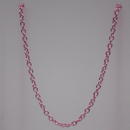 10 Ft. Non Tarnish Soldered Cable Chain - Pink Copper Plated Plain Cable Chain - 2.0x1.4mm SOLDER - Soldered Link - AT2014S