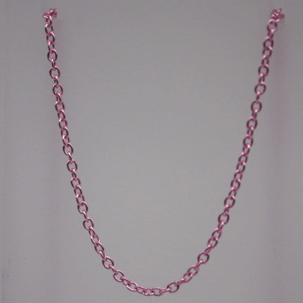 3 Ft. Non Tarnish Soldered Cable Chain - Pink Copper Plated Plain Cable Chain - 2.0x1.4mm SOLDER - Soldered Link - AT2014S