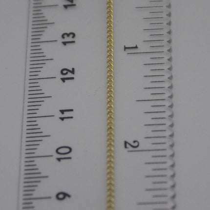 10 Ft Non Tarnish Curb Chain - 18K Gold Plated Solder Curb Chain - 1.6mm Link - Anti Tarnish Free Resistant Curb Chain - AT1.6S