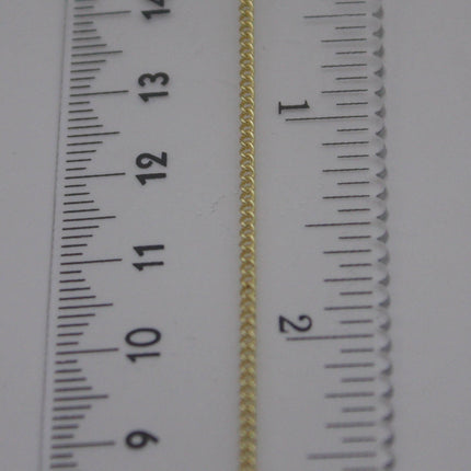 New 100 Non Tarnish Curb Chain - 18K Gold Plated Solder Curb Chain - 1.6mm Link - Anti Tarnish Free Resistant Curb Chain - AT1.6S