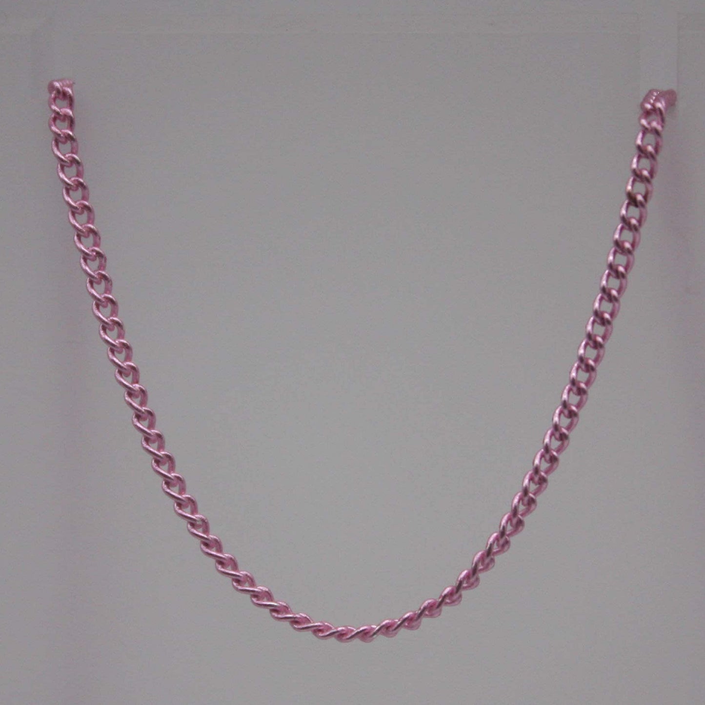 10 Ft. Non Tarnish Curb Chain - Pink Copper Plated Solder Curb Chain - 1.6mm Link -  Anti Tarnish Free Curb Chain - AT1.6S