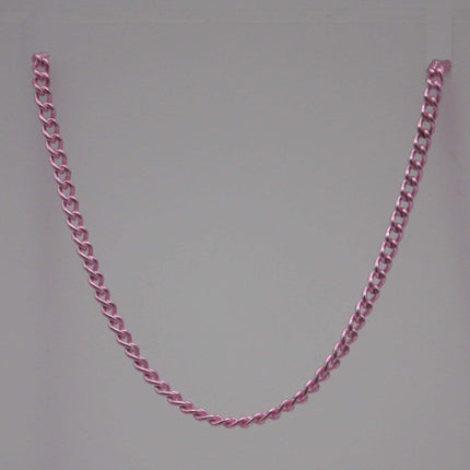 32 Ft Non Tarnish Curb Chain -  Pink Copper Plated Solder Curb Chain - 1.6mm Link - Anti Tarnish Free Resistant Curb Chain - AT1.6S