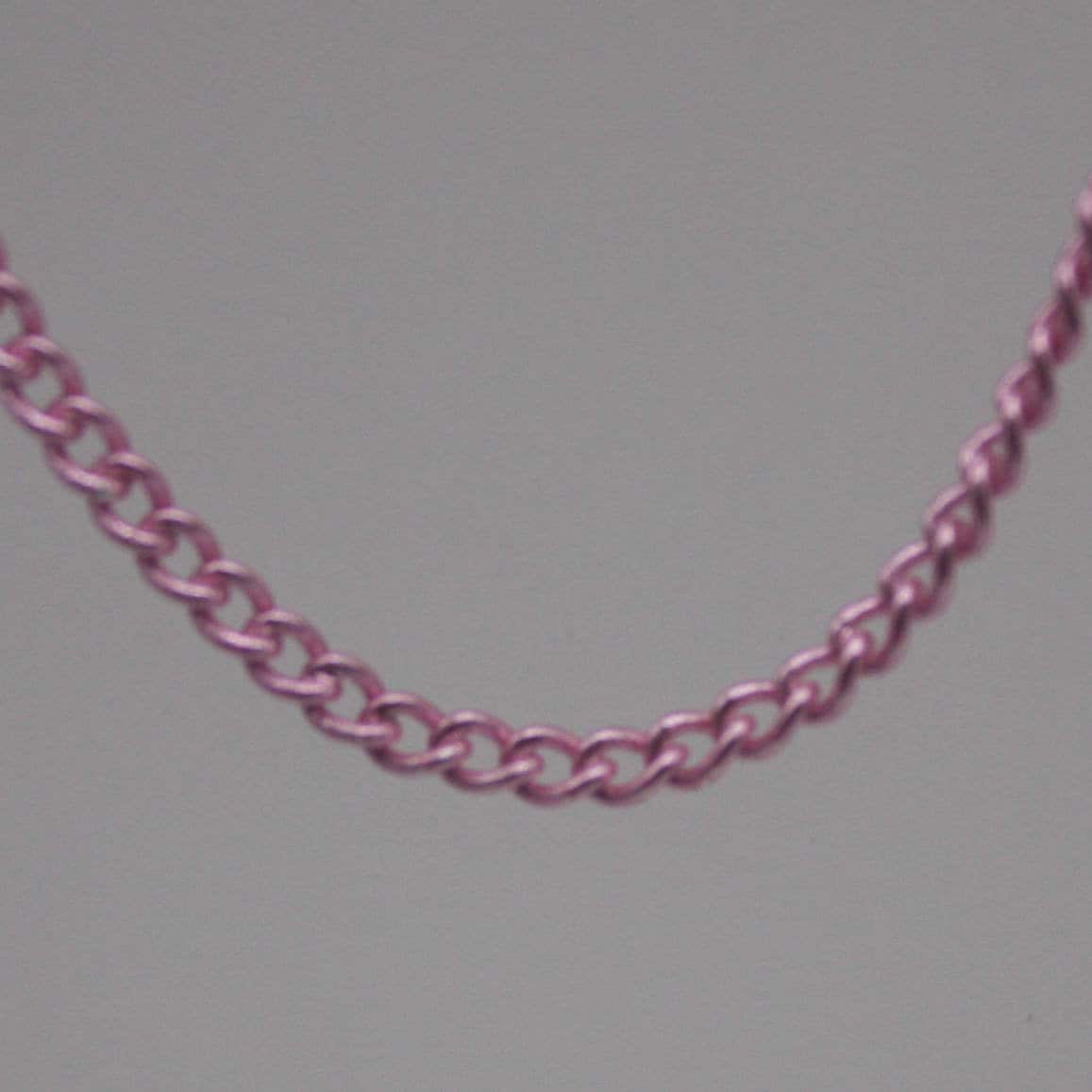 10 Ft. Non Tarnish Curb Chain - Pink Copper Plated Solder Curb Chain - 1.6mm Link -  Anti Tarnish Free Curb Chain - AT1.6S