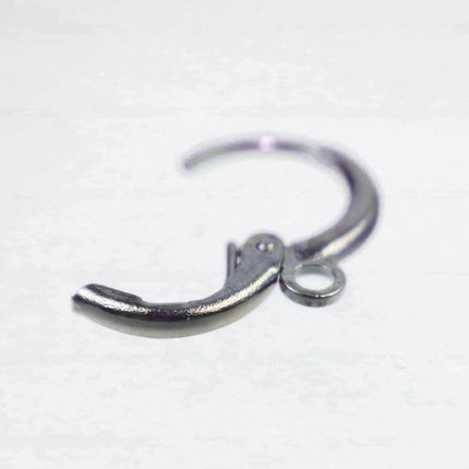 Leverback Earring 30 Pcs - ROUND Bulk  Rhodium - High Quality Sturdy Dedicated Round Earring Ear Wire Hook - 12mm Width - ELR12
