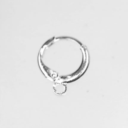 Silver Leverback Earring 30 Pcs - ROUND Bulk  Sterling Silver Plated - High Quality Sturdy Dedicated Round Earring - 12mm Width - ELR12