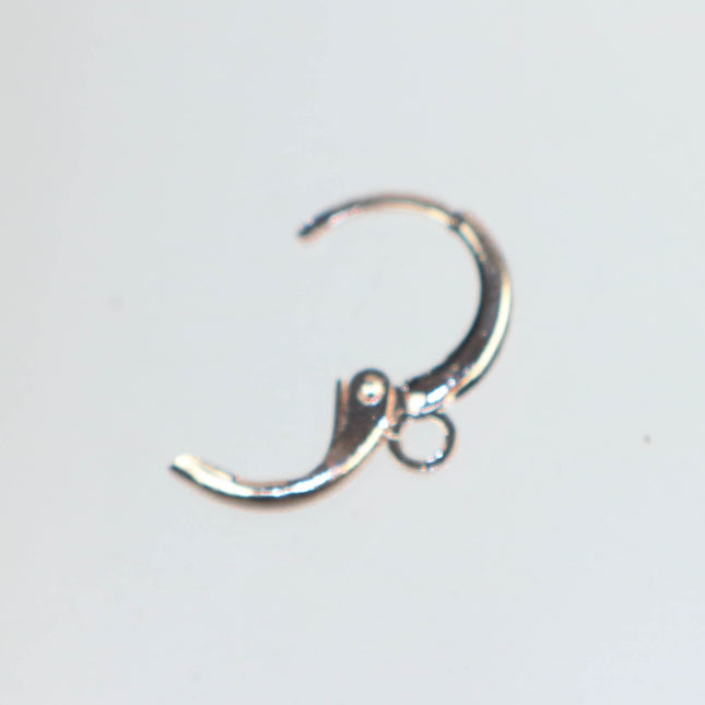 Rose Gold Leverback Earring 30 Pcs - ROUND Bulk - High Quality Sturdy Dedicated Round Earring Ear Wire - 12mm Width - ELR12