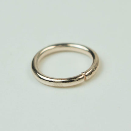 Rose Gold Jump Ring Bulk Open Link - 10mm - 100 Pcs - 1.2mm 16G 16 Gauge Thickness - Round Jewelry Finding Making Connector  12x10mm
