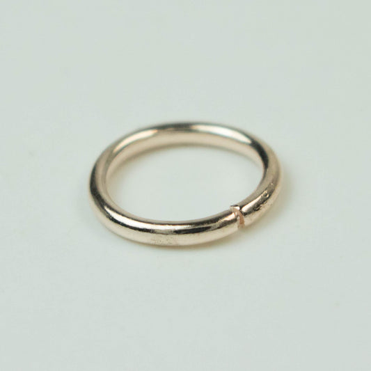 Rose Gold Jump Ring Bulk Open Link - 10mm - 100 Pcs - 1.2mm 16G 16 Gauge Thickness - Round Jewelry Finding Making Connector  12x10mm