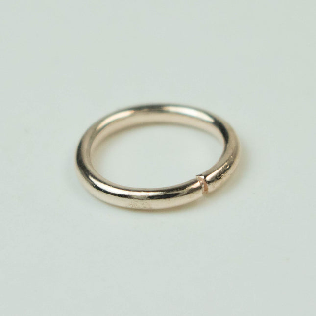Rose Gold Jump Ring Bulk Open Link - 10mm - 100 Pcs - 1.2mm 16G 16 Gauge Thickness - Round Jewelry Finding Making Connector  12x10mm