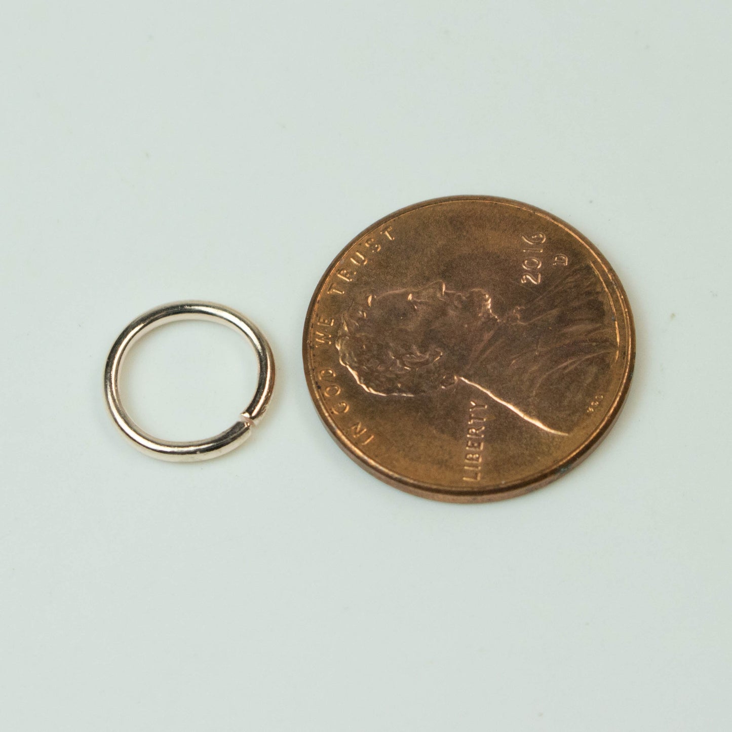 Rose Gold Jump Ring Bulk Open Link - 10mm - 100 Pcs - 1.2mm 16G 16 Gauge Thickness - Round Jewelry Finding Making Connector  12x10mm