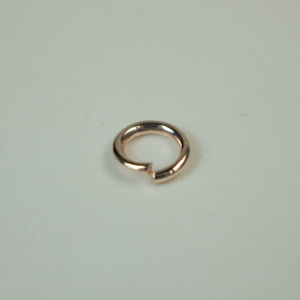 Rose Gold Jump Ring Bulk Open Link - 6mm - 100 Pcs - 1.0mm 18G 18 Gauge Thickness - Round Jewelry Finding Making Connector Jumpring 10x6mm