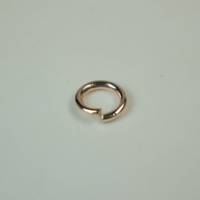 Rose Gold Jump Ring Bulk Open Link - 6mm - 100 Pcs - 1.0mm 18G 18 Gauge Thickness - Round Jewelry Finding Making Connector Jumpring 10x6mm