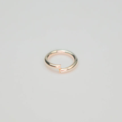 Rose Gold Jump Ring Bulk Open Link - 6mm - 100 Pcs - 0.8mm 20G 20 Gauge Thickness - Round Jewelry Finding Making Connector Jumpring 8x6mm