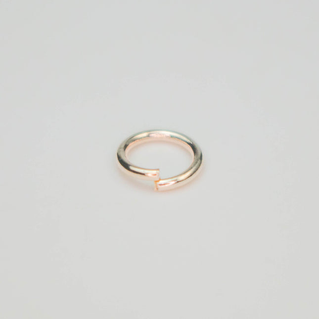 Rose Gold Jump Ring Bulk Open Link - 6mm - 100 Pcs - 0.8mm 20G 20 Gauge Thickness - Round Jewelry Finding Making Connector Jumpring 8x6mm