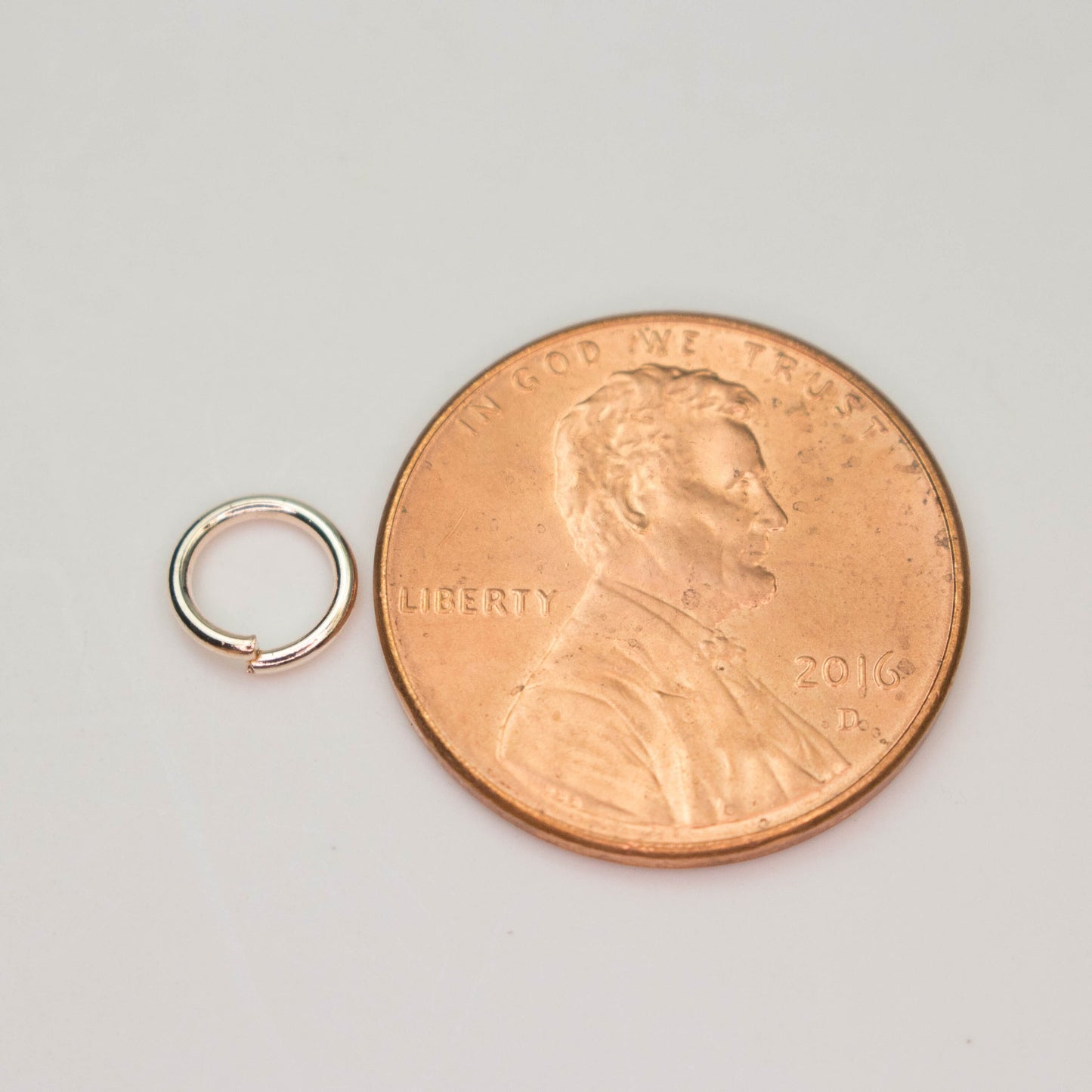Rose Gold Jump Ring Bulk Open Link - 6mm - 100 Pcs - 0.8mm 20G 20 Gauge Thickness - Round Jewelry Finding Making Connector Jumpring 8x6mm