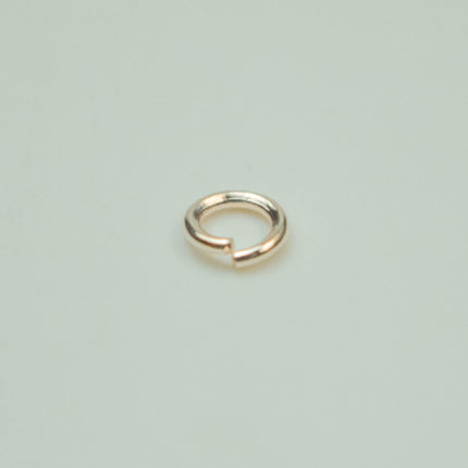Rose Gold Jump Ring Bulk Open Link - 4mm - 200 Pcs - 0.7mm 21G 21 Gauge Thickness - Round Jewelry Finding Making Connector Jumpring - 7x4mm