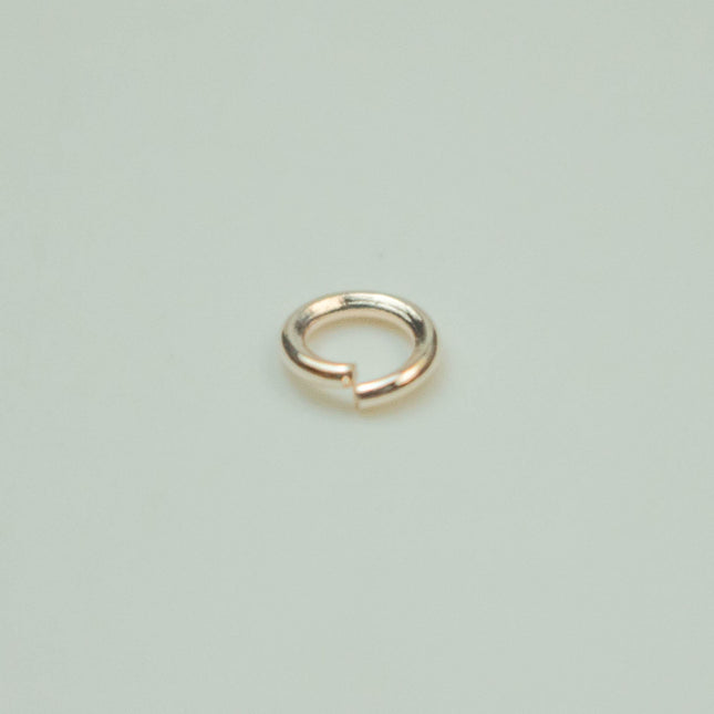 Rose Gold Jump Ring Bulk Open Link - 4mm - 200 Pcs - 0.7mm 21G 21 Gauge Thickness - Round Jewelry Finding Making Connector Jumpring - 7x4mm