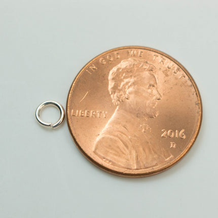 Rose Gold Jump Ring Bulk Open Link - 4mm - 200 Pcs - 0.7mm 21G 21 Gauge Thickness - Round Jewelry Finding Making Connector Jumpring - 7x4mm