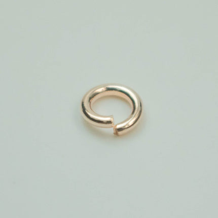 Rose Gold Jump Ring Bulk Open Link - 5mm - 200 Pcs - 0.7mm 21G 21 Gauge Thickness - Round Jewelry Finding Making Connector Jumpring - 7x5mm