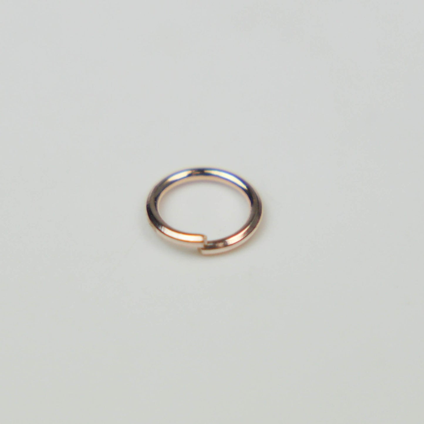 Rose Gold Jump Ring Bulk Open Link - 6mm - 200 Pcs - 0.7mm 21G 21 Gauge Thickness - Round Jewelry Finding Making Connector Jumpring 7x6mm