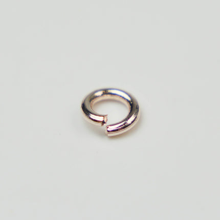 Rose Gold Jump Ring Bulk Open Link - 6mm - 100 Pcs - 1.2mm 16G 16 Gauge Thickness - Round Jewelry Finding Making Connector 12x6mm