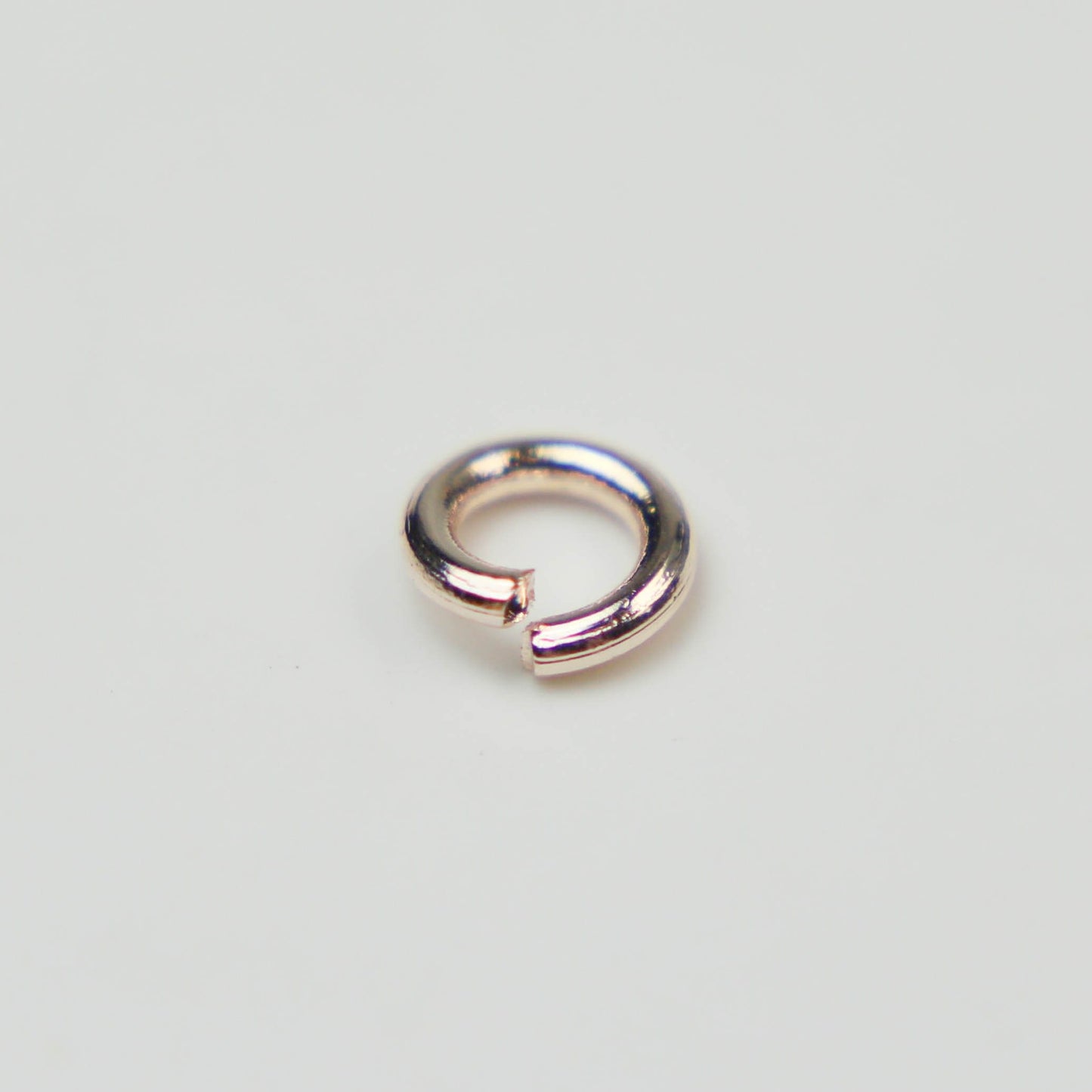 Rose Gold Jump Ring Bulk Open Link - 6mm - 100 Pcs - 1.2mm 16G 16 Gauge Thickness - Round Jewelry Finding Making Connector 12x6mm
