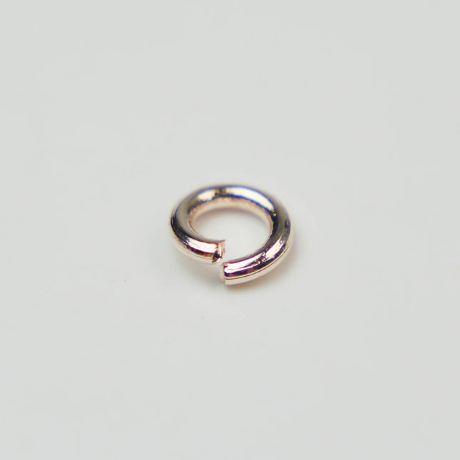 Rose Gold Jump Ring Bulk Open Link - 6mm - 100 Pcs - 1.2mm 16G 16 Gauge Thickness - Round Jewelry Finding Making Connector 12x6mm