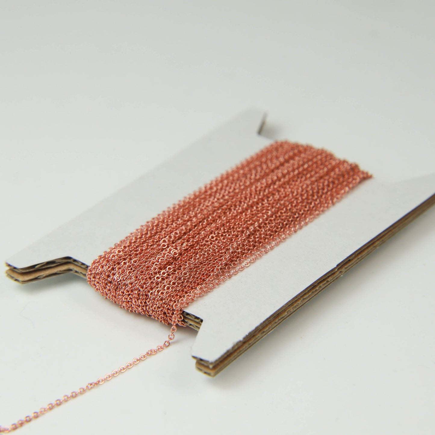 32 feet TARNISH Resistant Free Anti Tarnished - Bright Copper Plated Micro Flat Chain - 2mm 2x1.4mm SOLDER - little Small Soldered AT214F