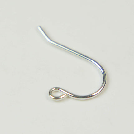 925 Sterling SILVER Simple Ear Wires Earring - 18x12mm Solid Pure Sterling Silver Heavy Thick Wire - 20 Gauge 20G 0.82mm Wire