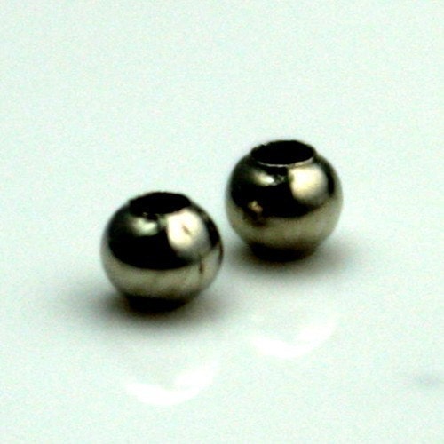 500 pcs of Antique Silver Plated Round Spacer Beads - 2.3mm