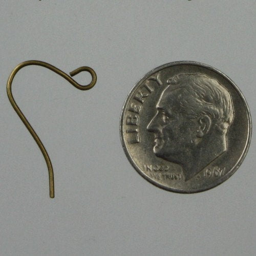 200 pcs of Antique Brass Earrings Hook 20X11mm - French Hook - Simple Earwire Earring Hook - ERSIMPLE