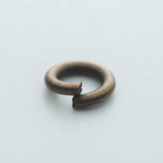 500 pcs of 6mm Thick Heavy Jump Rings - Antique Copper Jumpring 6x1.2mm 16 Gauge 16G Bulk Jumprings Open O Ring 12x6mm