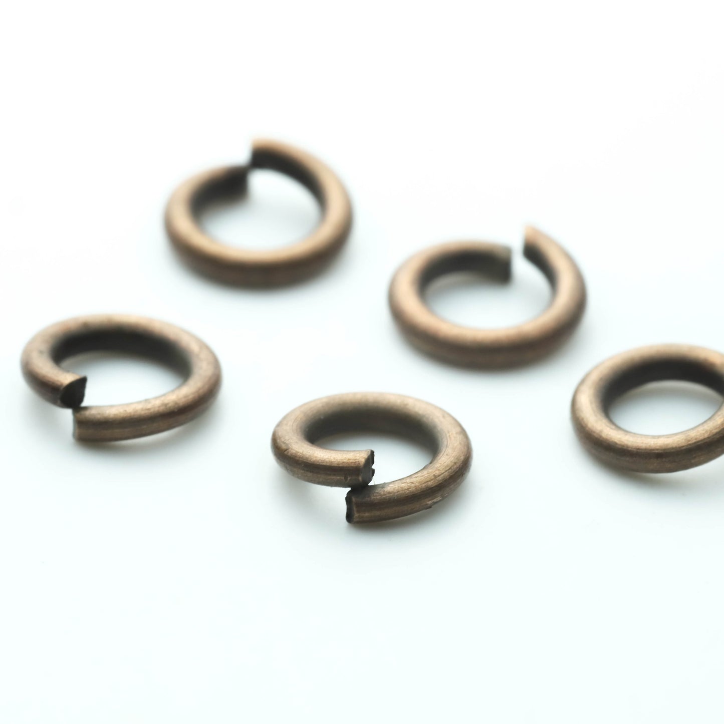 500 pcs of 6mm Thick Heavy Jump Rings - Antique Copper Jumpring 6x1.2mm 16 Gauge 16G Bulk Jumprings Open O Ring 12x6mm