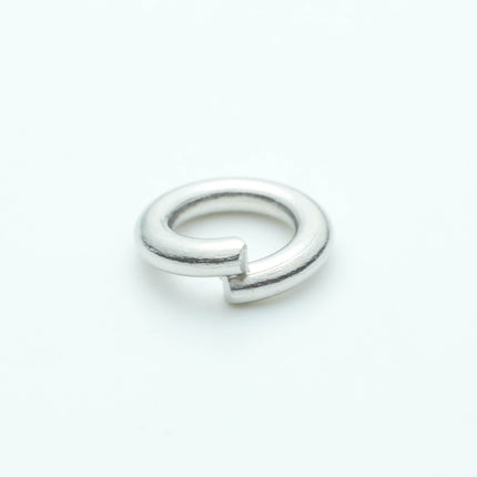 500 pcs of 6mm Thick Heavy Jump Rings - Rhodium Antique Silver Plated Jumpring 6x1.2mm 16 Gauge 16G Bulk Jumprings Open O Ring 12x6mm