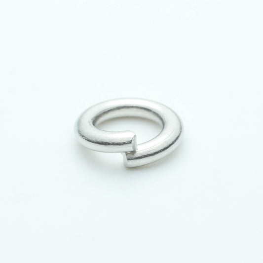 500 pcs of 6mm Thick Heavy Jump Rings - Rhodium Antique Silver Plated Jumpring 6x1.2mm 16 Gauge 16G Bulk Jumprings Open O Ring 12x6mm