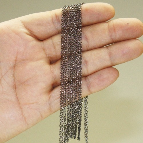 12ft. gunmetal Cable Chains - 3x2.2mm - 322CA