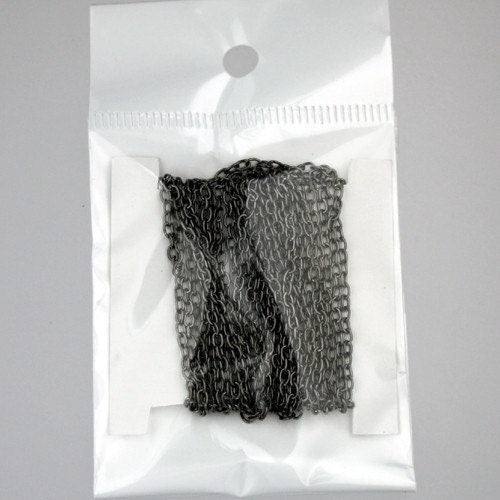 12ft. gunmetal Cable Chains - 3x2.2mm - 322CA