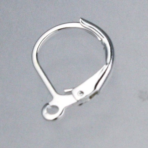 10/50/200/500 Sterling Silver Plated Leverback Earrings earwire 10X16mm