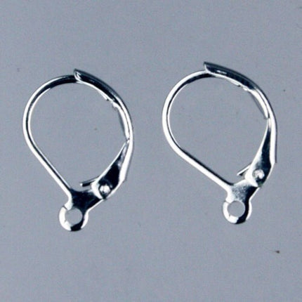 10/50/200/500 Sterling Silver Plated Leverback Earrings earwire 10X16mm