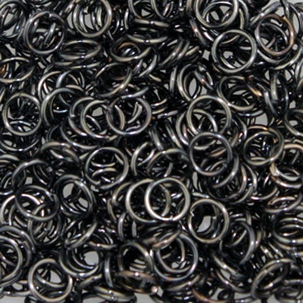 4mm Jump Rings, 500 Gunmetal Jump Rings Jumprings Open 4x0.6mm 22 Gauge 22G Link Connector Open Jump Rings - 6X4mm