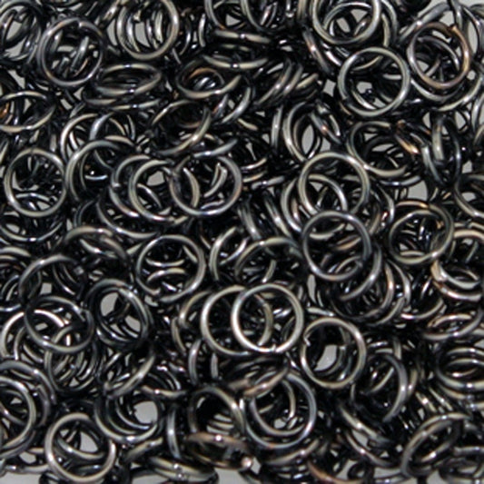 4mm Jump Rings, 500 Gunmetal Jump Rings Jumprings Open 4x0.6mm 22 Gauge 22G Link Connector Open Jump Rings - 6X4mm